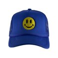 thumbnail image 2 of Gravity Threads Smile Face Embroidery Adjustable Trucker Hat - Smile - Royal, 2 of 2