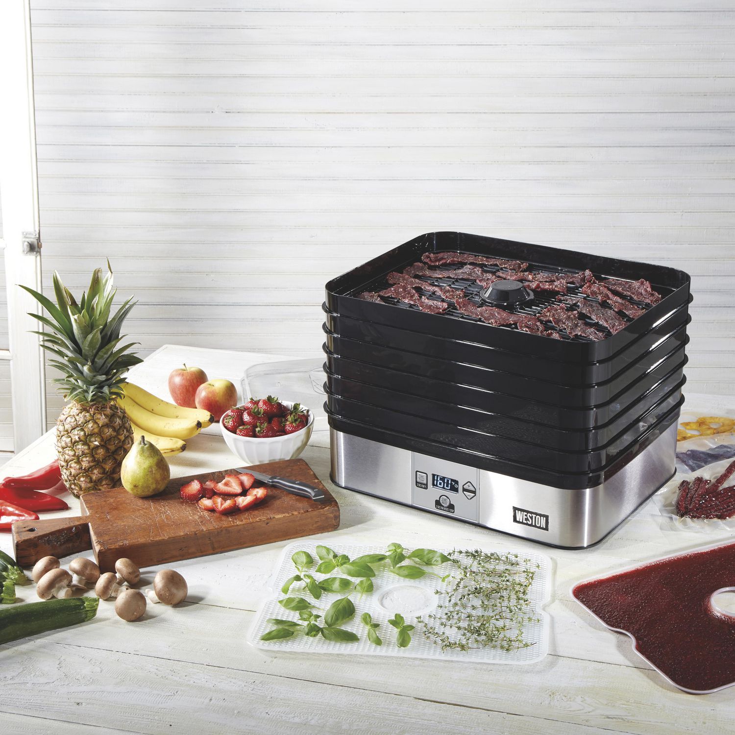 Weston 6 Tray Digital Food Dehydrator Plus 75-0450-W