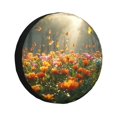 thumbnail image 1 of Vsdgher Butterflies In Flower Field for Spare Tire Cover, Tire Wheel Protector Wheel Cover Fit for Truck,Trailer,RV,SUV,Camper and Most Vehicle-16 inch, 1 of 6