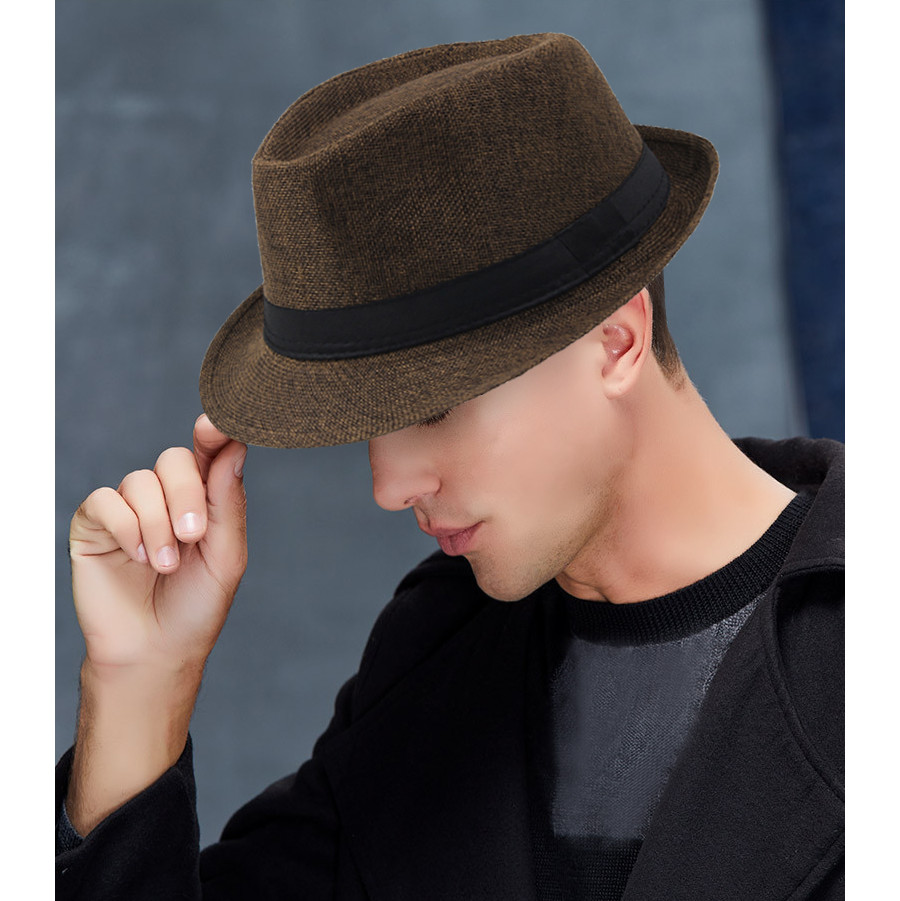 RXIRUCGD Hats for Men Fathers Day Gifts Jazz Hat Men's Breathable
