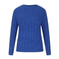 thumbnail image 4 of Cameland Chandail pour Femme Mode pour Femme et Hiver Décontracté à Boutons Col Rond Manche Chandail Uni Hauts Blouse, 4 of 9