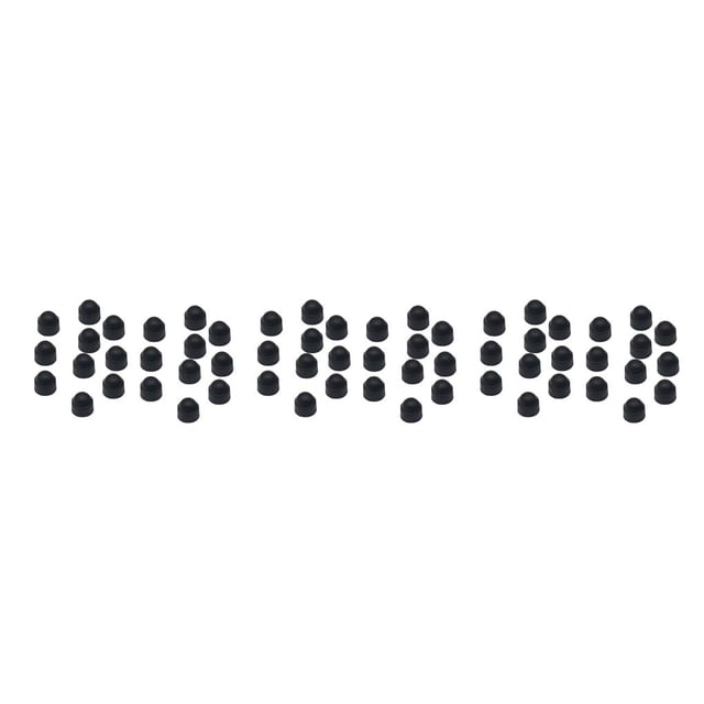 Youkk 20PCS/Set M12 Black Plastic Dome Nut for Protection Caps Cover Hexagon Screws Practical Tool No.03 3Set