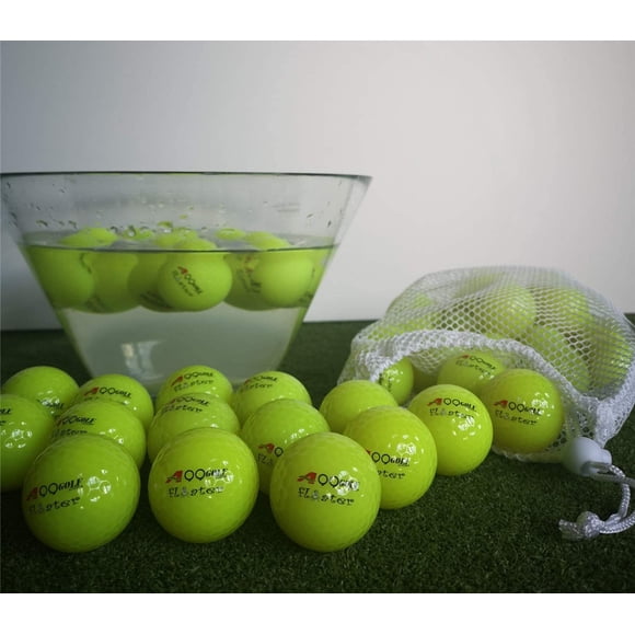 A99 Golf 96pcs Floater Balls Floating Float Water Range Pool Pond Balls Water Fun Green w Mesh Carry Bag