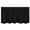 Black, variant on Bed Skirt Wrap Around with Elastic Ruffles, King Size Pleated Design with Elastic Belt, Washable for Bedroom Decor