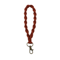 thumbnail image 1 of Cotton String Knitting Wristlet Keychain Bracelet with Key Rings Buckle for Keys Card Holder Makeup Bag women girls, 1 of 7