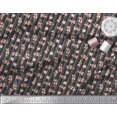 thumbnail image 2 of Soimoi Coton Canard Tissu Rayé & Magnolia Imprimé Floral 1 Yard 42 Inch Wide, 2 of 3