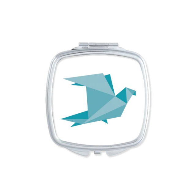 Vert Origa Pigeon Modèle Miroir Portable Poche Compact Maquillage Double Face en Verre