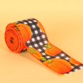 thumbnail image 2 of Binwennn Fall Autumn Wired Edge Ribbon Thanksgiving Wired Ribbon Pumpkin Maple Leaf Truck Wired Ribbon Wrapping Crafts Ribbon For Autumn Decorations Event Wristbands Custom Event Dress Event Chairs, 2 of 5