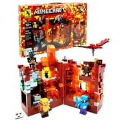 Toytexx856 PCS Red Fortress Building Blocks Set with LED Light, DIY Battle Playset for Kids Ages 10+, Compatible with Major Brands
