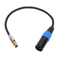 thumbnail image 2 of XLR Male To Mini XLR Female Cable, High Strength Noise Isolation OFC Conductor 3 Pin 3 Pin XLR Cables  For Camera For Recording Pen 0.3m/1.0ft, 2 of 8