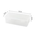 thumbnail image 3 of Qocolhg Plastic Storage Containers with Lid, Clear Pencil Box Pencil Case, Storage Boxes Bulk Stackable Design, Durable Office Supplies Organizer for Crayon Pencil, Craft, Brush, Art Supplies, Makeup, 3 of 6