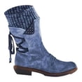 thumbnail image 1 of CEHVOM Autumn And Winter New Woolen Yarn Snow Boots Back Strap Plus Size Boots Women, 1 of 3