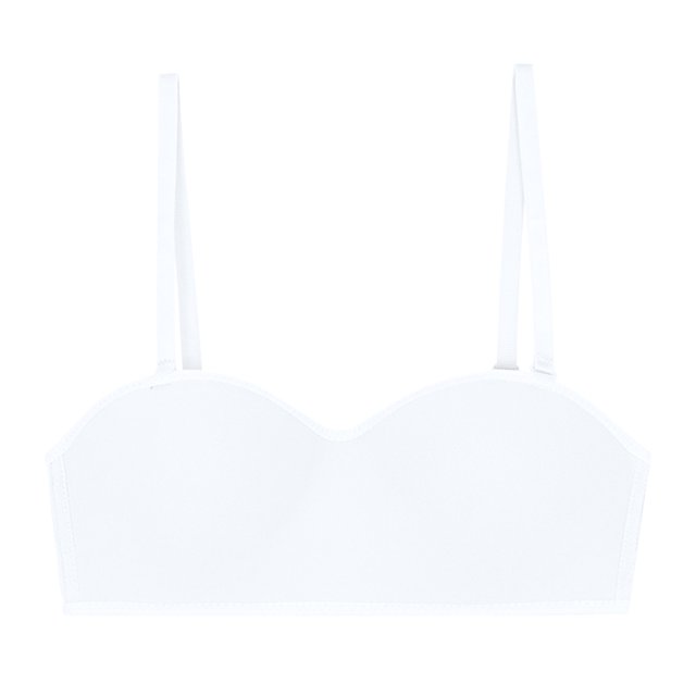 RKSTN Bras for Women Traceless Comfortable No Steel Ring Removable shoulder strap Convertible Bras Solid Color Breathable Gathering Push up Strapless Bras