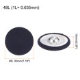 thumbnail image 2 of Unique Bargains 20pcs 48L Fabric Cloth Covered Button 30mm Round Metal Shank Sewing Buttons for Suits Dress Blouses, Deep Blue, 2 of 5
