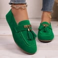 thumbnail image 4 of Chaussures Richelieu en Suède à Franges pour Femmes, Printemps Automne, Ballerines à Enfiler, Mocassins Penny, Chaussures de Marche, 4 of 7