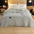 thumbnail image 1 of Summer Blanket Flannel Fleece Blanket Patchwork Quilt Microfiber Blanket Double Sided Cold Effect 47x79IN Cooling Weighted Blanket Soft Fuzzy Plush Transfer Heat to Keep Body Cool Night Sweats, 1 of 3
