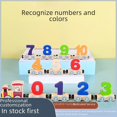 thumbnail image 3 of Personalized Wooden Magnetic Number & Letter Train Set - 12-Piece Educational Puzzle Blocks for 4-6 Years Old Kids, Customizable Design, Versatile Play, Enhances Cognitive Skills, Durable Safe Wood, 3 of 6