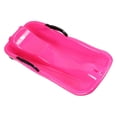 thumbnail image 1 of Heavy Duty Toboggan Sledding Kids Sledge Sleigh with Brake Pull Rope Hole Winter Pink, 1 of 8