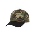 thumbnail image 1 of Casquette de Baseball Bicolore Ajustable, Camouflage/noir, 1 of 2
