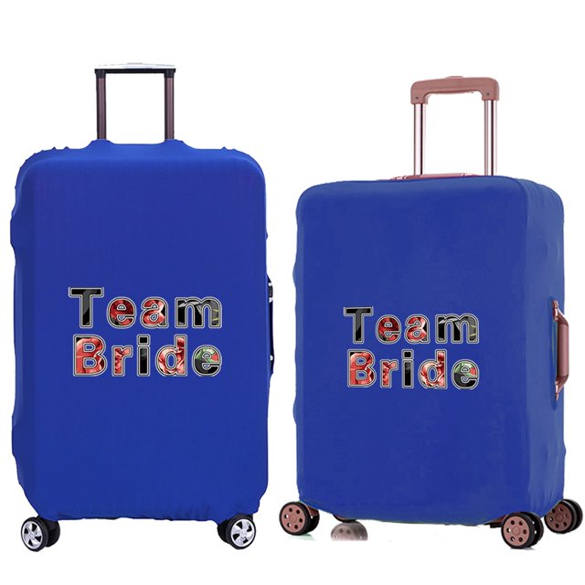 Luggage Cover Travel Suitcase Protective Cover for Trunk Case 18 '' -28 '' Foldable Light Elastic Suitcase Cover Bride Pattern 1Bride008 S