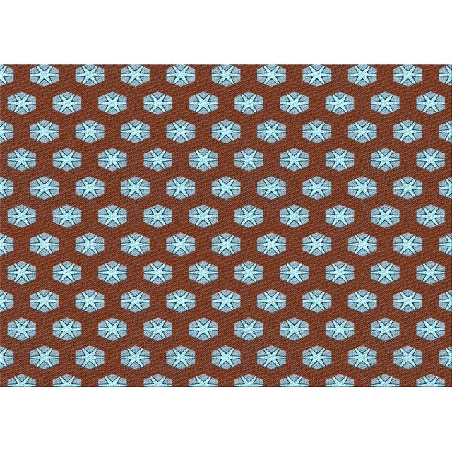 Ahgly Company Machine Washable Indoor Rectangle Transitional Columbia Blue Area Rugs, 7' x 9'
