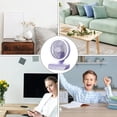 thumbnail image 2 of Oscillating Air Circulator Fan 5 Speeds Oscillating Personal Fan with Remote Control 4000mAh Rechargeable Air Green,1 * small fan 1 * remote controller 1 * USB cable,Green, 2 of 6
