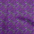 thumbnail image 1 of oneOone Cotton Silk Purple Fabric Abstract Craft Projects Decor Fabric Printed By The Yard 42 Inch Wide, 1 of 4