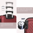 thumbnail image 2 of Sunbee Ensemble de 3 Pcs de Bagages ABS Coque Rigide Cadenas TSA Léger Durable Roues Pivotantes Valise, 2 of 8
