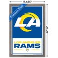 thumbnail image 2 of NFL Los Angeles Rams - Logo 21 Wall Poster, 22.375" x 34" Framed, 2 of 4