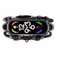 thumbnail image 3 of maskred Ethnic Beading Retro Style Band High Compatibility Easy To Install Wide Application Plastic Black silver, 3 of 6