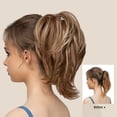 thumbnail image 4 of Natural Hair & Extensions Messy Bun Hair Piece With Bendable Metal Wire 8 Inch Clip For Women Straight Hair Bun & Ponytail ExtensionHuman Hair Clip In Ponytail Ext, 4 of 6