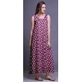 thumbnail image 2 of Bimba Robe de Nuit en Rayonne Imprimée pour Femmes, Sans Manches, Tenue de Nuit, Robe Maxi - TP, 2 of 5