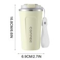 thumbnail image 3 of Cagogo under $5 Travel Mug, Stainless Steel Insulated Coffee Cup, Smart Temperature Display Travel Mug, 510ml Thermos with Handle, Car Office Use, 3 of 4