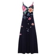 thumbnail image 5 of Ovzne Robes pour Femmes Robe de Plage Robes d'Été pour Femmes Imprimé Sans Manches Col Rond Robe Décontractée Robes Grande Taille Robe Imprimée Liquidation, 5 of 5