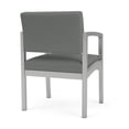 thumbnail image 5 of Fauteuil d'Appoint pour Réception et Salle d'Attente Lenox en Acier / Acier Argenté / Gris Pâle, 5 of 5