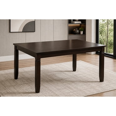 K Living Jenny Solid Wood Dining Table in Espresso