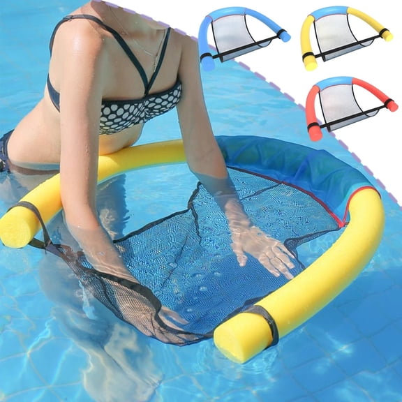 Sentmoon Hamac Flottant pour l'Eau, Fauteuil Inclinable, Chaise Longue de Piscine, Bâton de Natation, Aide à la Flottabilité, Radeau Gonflable pour Adultes, Détente, Lac, Plage, Été, Récréation Aquatique, Dispositif de Soutien Portable