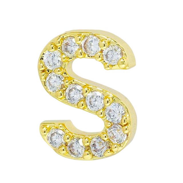 tredstone Simple Design Letter Rhinestone Earring Party Hiking Portable Stud Earrings Photo Shooting Ear Decor Jewellery S