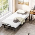 thumbnail image 4 of Costway Twin Size Folding Bed with 5-Inch Mattress, Memory Foam Mattress & Metal Slat Frame, 4 of 10