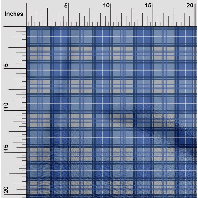 oneOone Georgette Viscose Fabric Madras Check Print Sewing Fabric BTY 42 Inch Wide