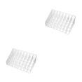 thumbnail image 4 of relayinert Compact Cosmetic Organizer Box For Efficient Space Utilization White Multiple 40 grids 2Set, 4 of 6