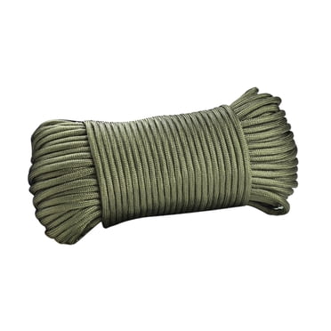 Almencla Paracord Cord 650 Multifunction Paracord Ropes 100 Feet,Tent Rope Parachute Cord green