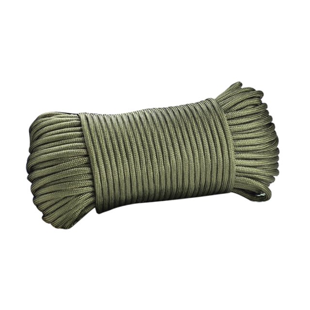 S SERENABLE 100 Type III 650-4 mm Corde en Nylon - Corde de Camping Randonnée Pêche Survie Garçon Scout Vert