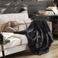 thumbnail image 1 of Inspired Home Kierra Couverture Tricotée Confortable 50"x60 Pouces, Loup Gris, 1 of 6