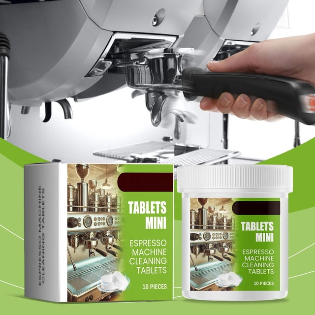 Coffee Machine Descaler Tablets - Deep Cleaner for Espresso Makers, Keurig, Nespresso, Removes Lime Scale & Coffee Residue, Extends Appliance Life, 10 Tablets