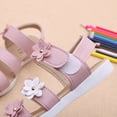 thumbnail image 4 of Summer Girls Sandals Fashion Slides for Girls Slides Flat Shoes with Big Shower Slippers3 Girls Sandals Flower Design Comfortable Lightweight on Kids Girls Sandals for Kids, 4 of 6