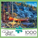 Buffalo Games Darrell Bush Nuit de chute d'eau 1000 Puzzle de puzzle en pièces