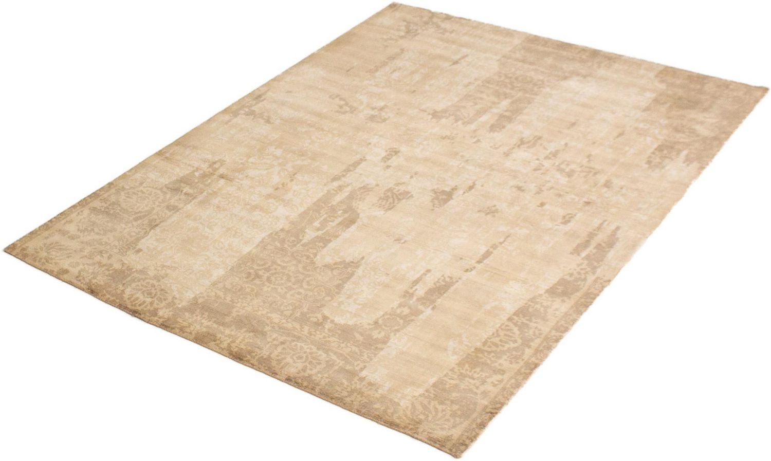 ECARPETGALLERY 5'6" x 7'11" Transitional Galleria Hand Loomed Area Rug for Living Room, Dining Room and Bedroom in Brown