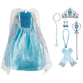thumbnail image 1 of HAWEE Snow Queen Princess Dress Up Costumes for Little Girls Birthday Party, 1 of 7