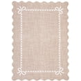 thumbnail image 4 of Nanan 4'x6' Scalloped Bow Area Rug, Non-Slip Back, Machine Washable Low-Pile Carpet for Living Room Bedroom Nursery Home Decor,Camel, 4 of 7